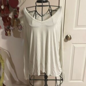 Joah brown small medium. Oversized cream shirt . Very soft.